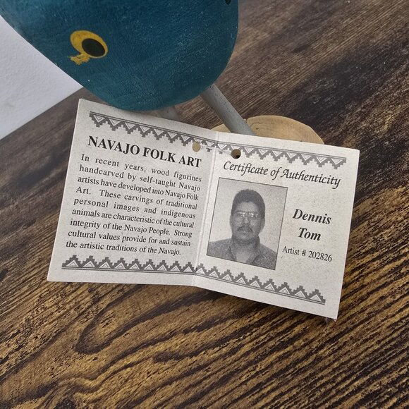 Navajo Folk Art Native American Chicken Hen Rooster Dennis Tom Stanley Hanley - Picture 5 of 12